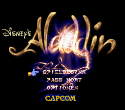 Aladdin (Germany) Title Screen